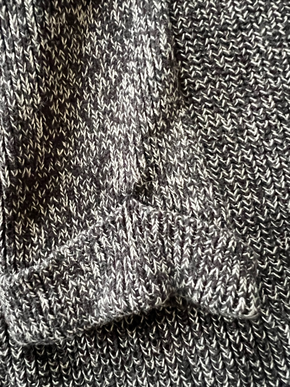 Calvin Klein Black and White Marled Knit Sweater - Picture 4 of 6